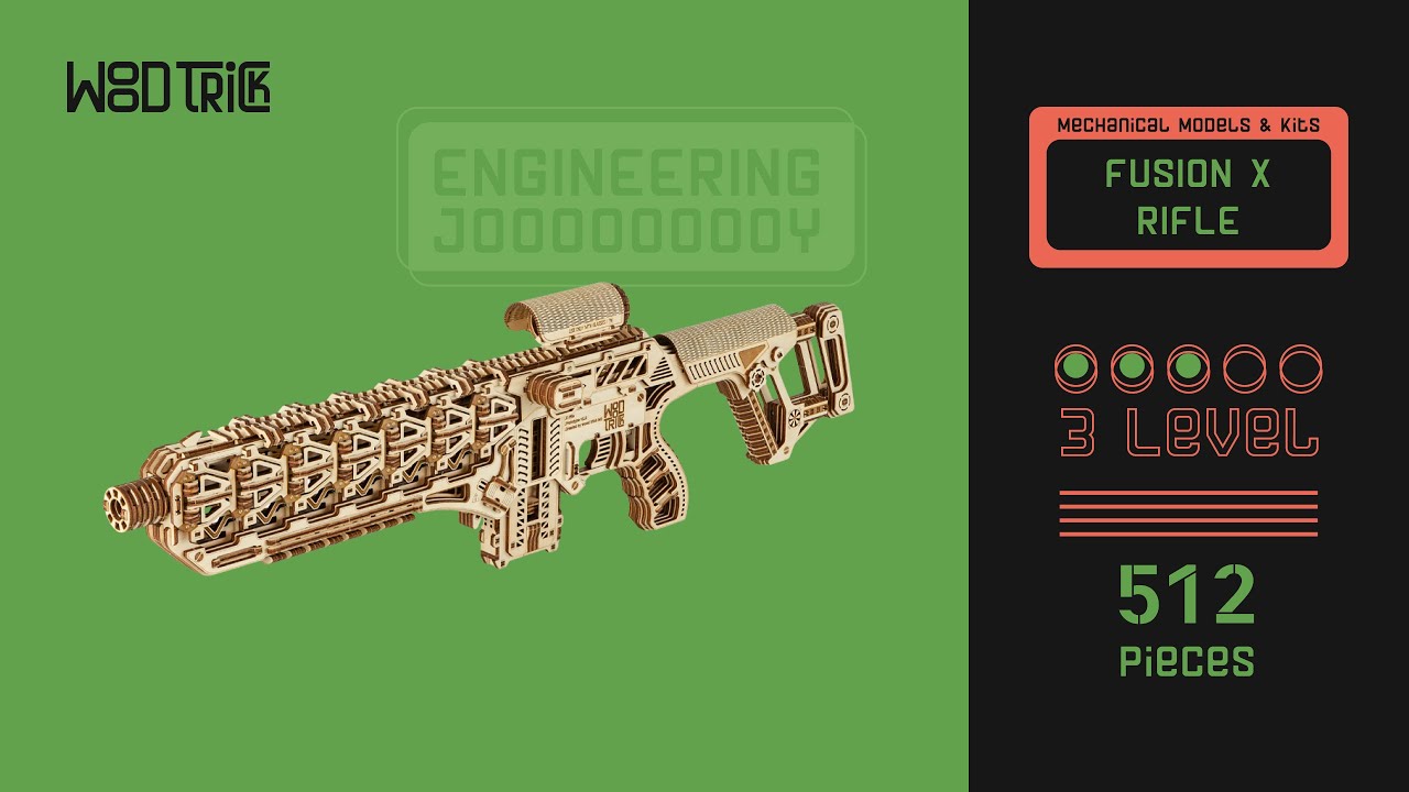 Step-by-Step Build: WoodTrick Fusion X Rifle Mechanical Model