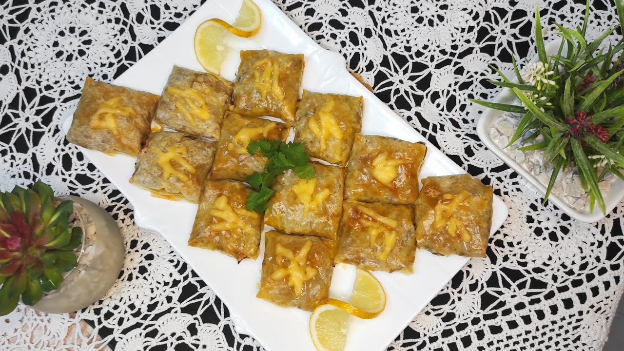 ميني بسطيلة بقطع الدجاج وصوص السمك