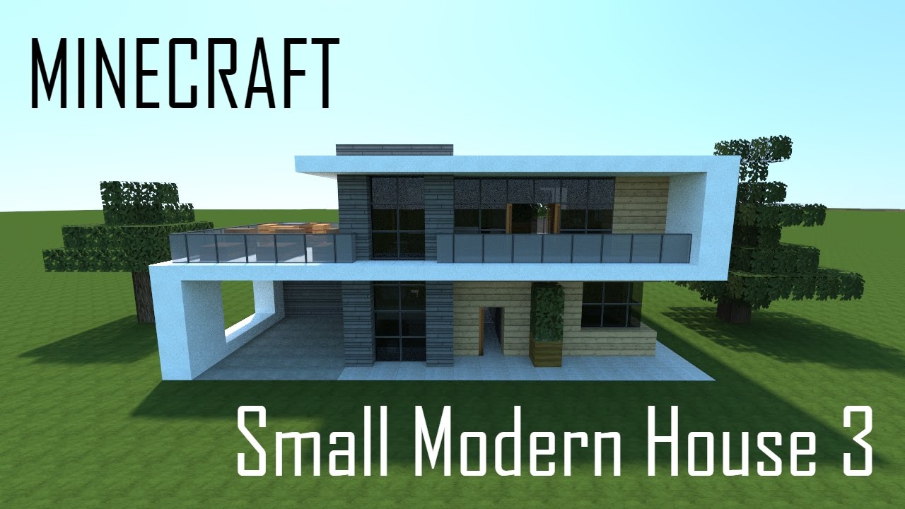 Minecraft Small Modern House 3 (full interior) + Download