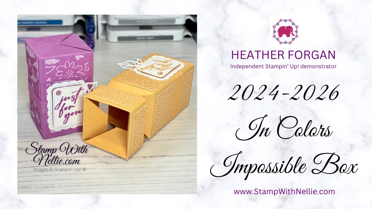 How to make an impossible box with Stampin' Up! 2024-2026 In Colors