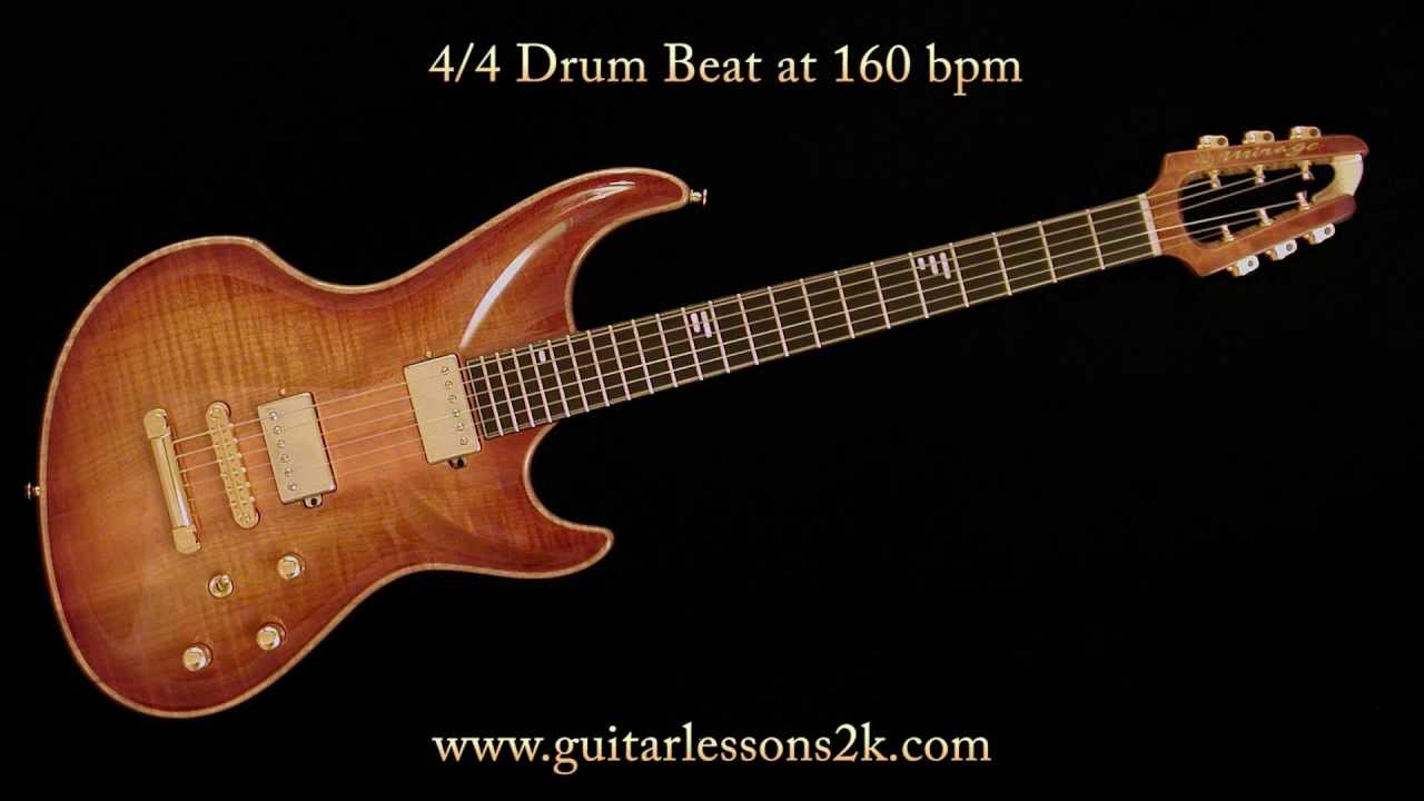 Drum Beats To Practice With: 4/4 Drum Beat at 160 BPM