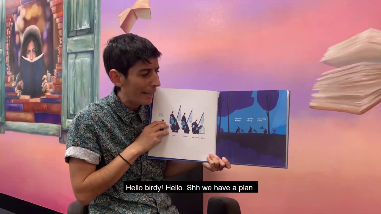 Virtual Story Time featuring Pj reading 'Shh, We Have a Plan' by Chris Haughton