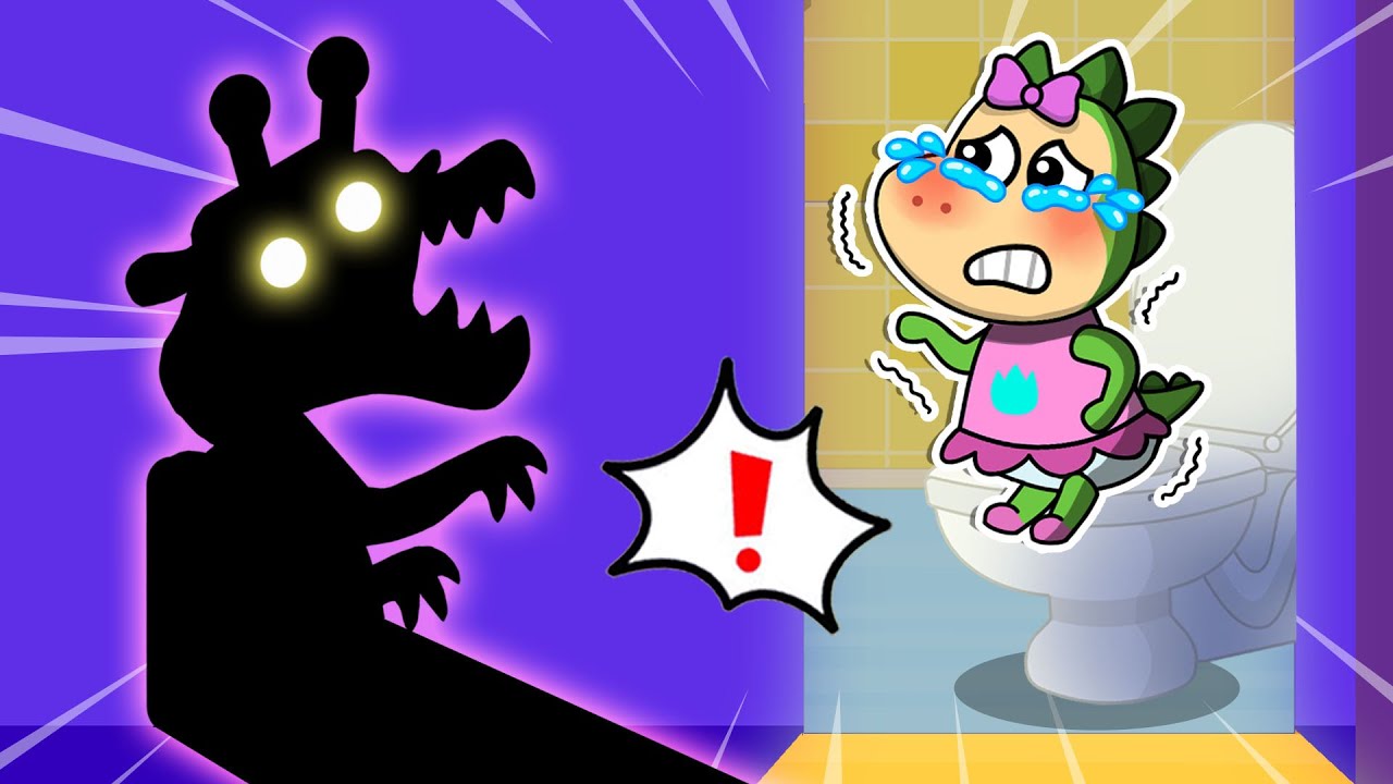 😱  Sparkle and the Spooky Bathroom 🚽 Learn to be Brave 🔥 Fire Spike Kids Stories