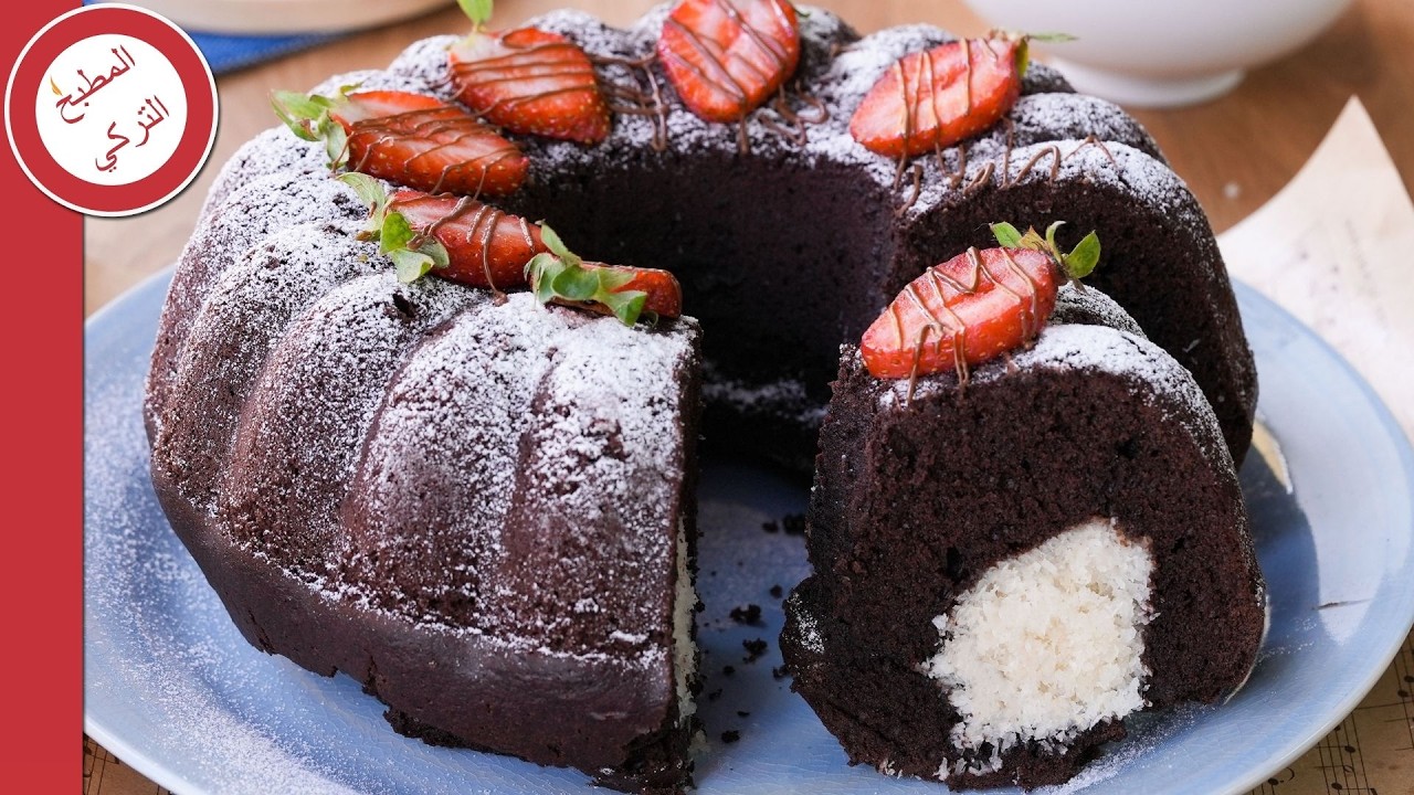 طريقة عمل وصفة الكيك بكرات جوز الهند ( Cocostar cake ) 🤤