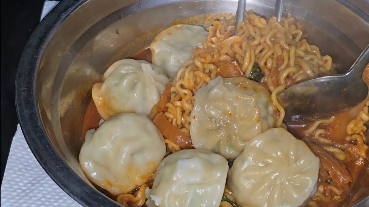 야식 : 라뽂이 + 데리야끼만두