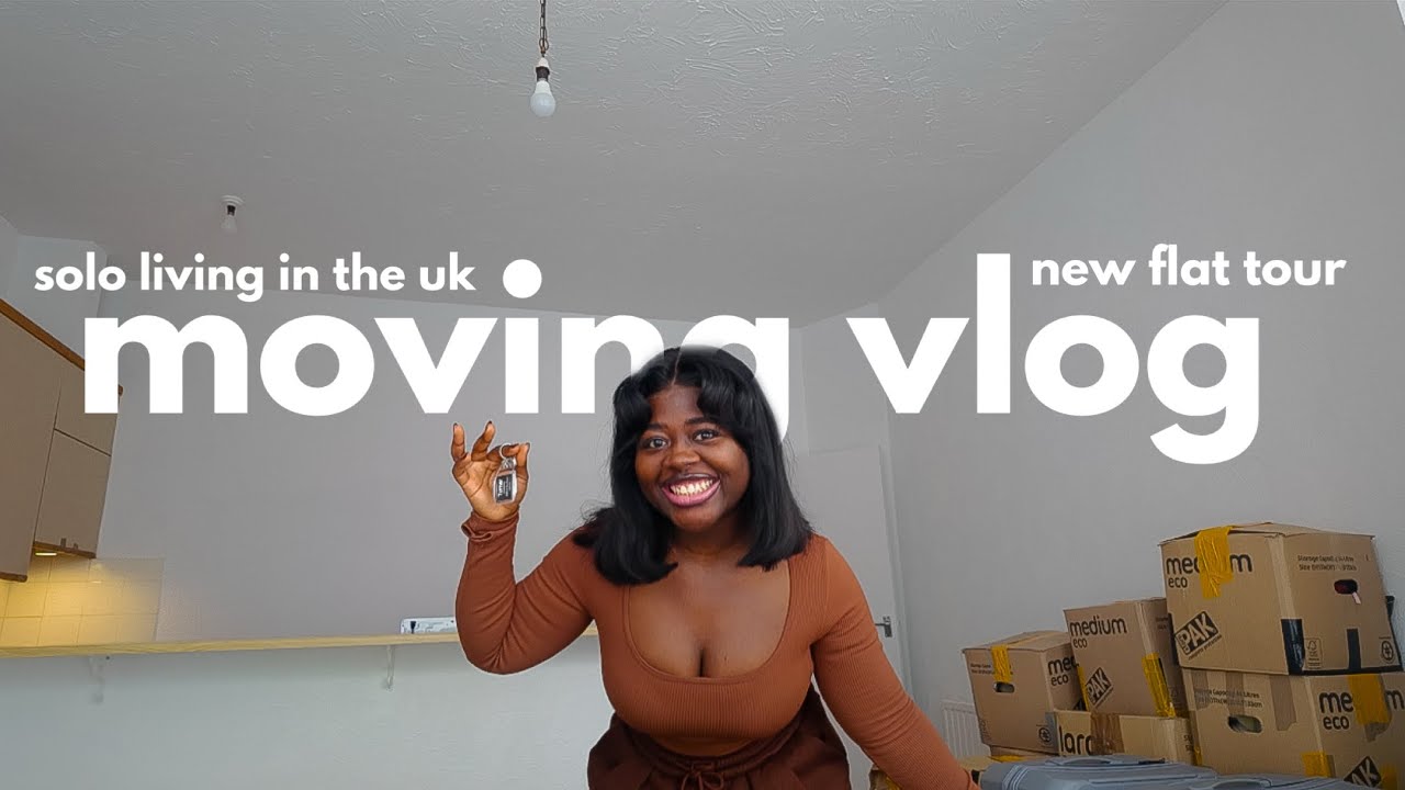 A Realistic Moving Vlog in the UK | Packing Again, Adulting, Solo Living in the UK, New Flat Tour