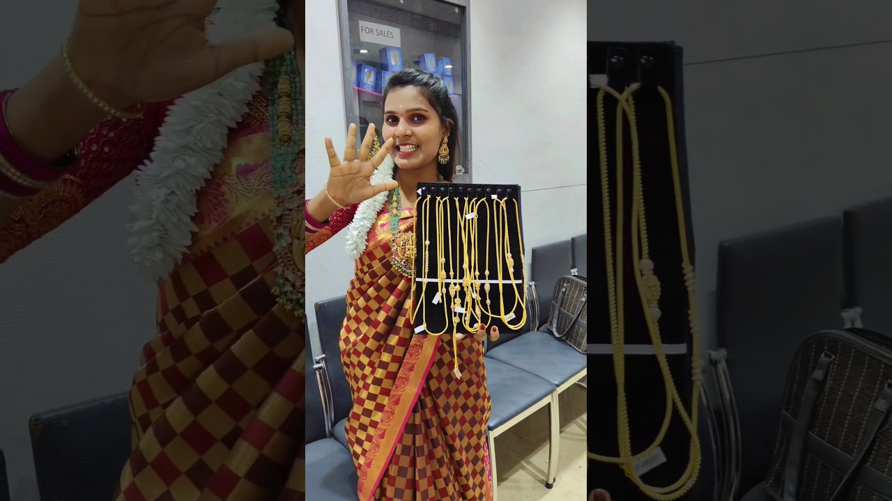 5 savaran gold thali mogapu chain 🤩💥nsk thangamaligai chengalpattu#thalichain#goldjewellery#marriage