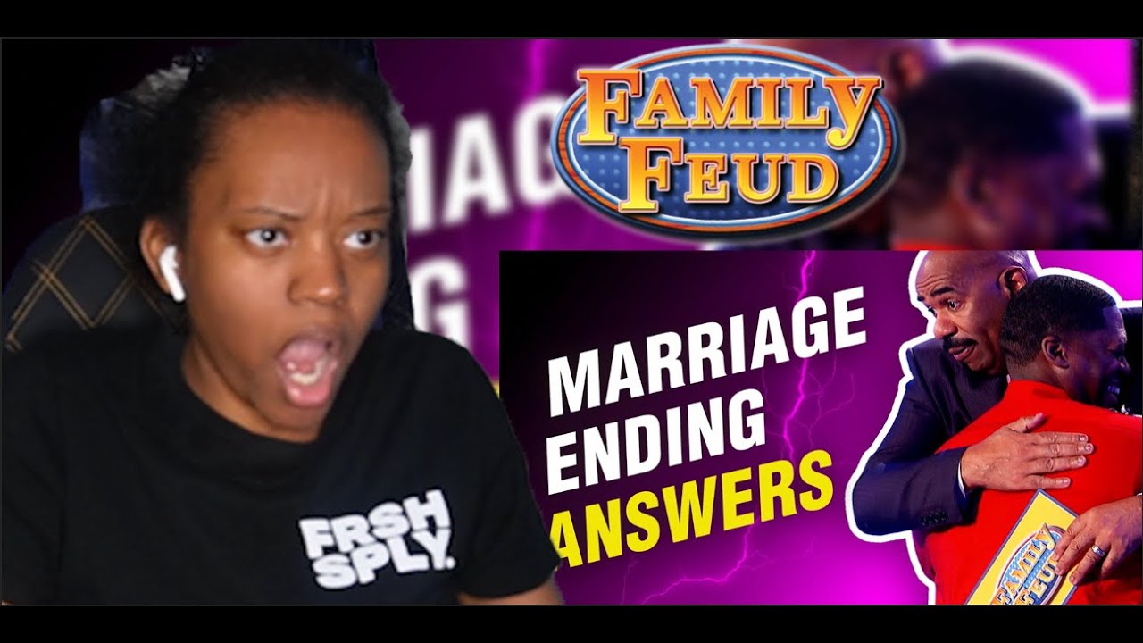 Here's how to destroy your marriage on Family Feud|REACTION!!