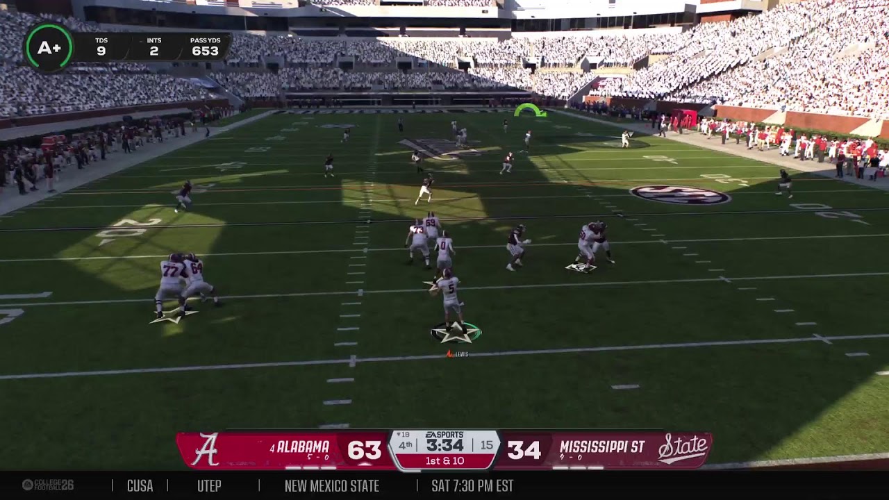 Playing NCAA 26 ROAD TO GLORY ON QB