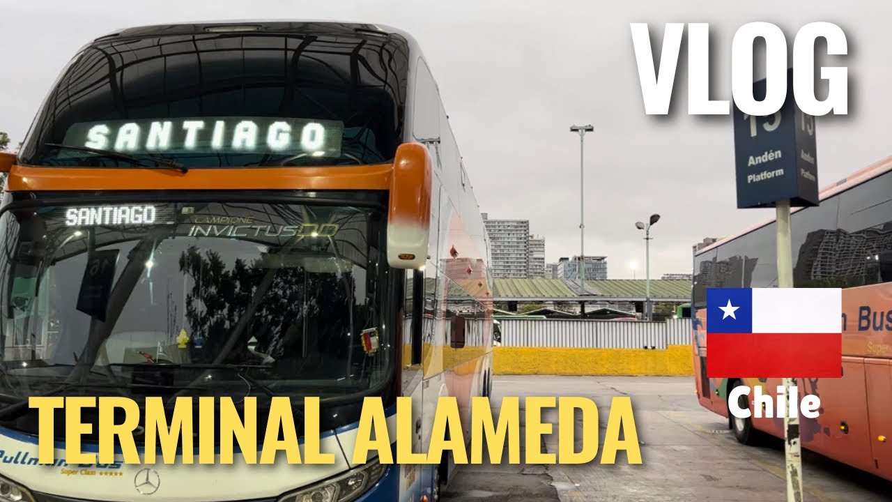 Recorriendo el Terminal de Buses Alameda en Santiago de Chile