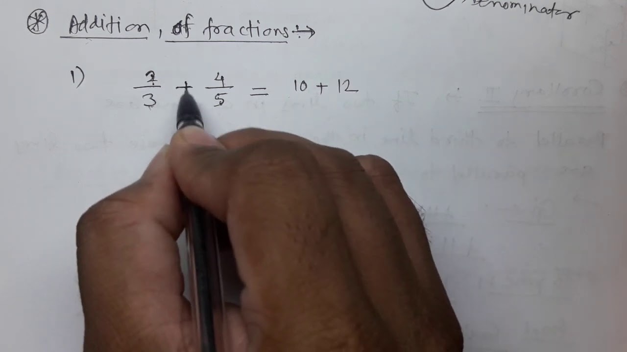 Basic concepts of Maths part 2, Fractions