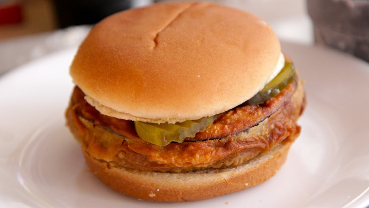 McDonalds Southern Style Crispy Chicken Sandwich Homemade Vegan-Vegetarian