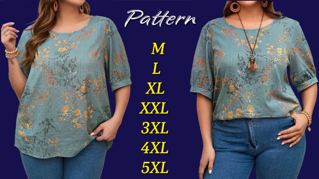 ⚘️You Don't Have To Be a Tailor⚘️So Easy Only 10 Minute Blouse Pattern 💃 Stylish and Simple Pattern