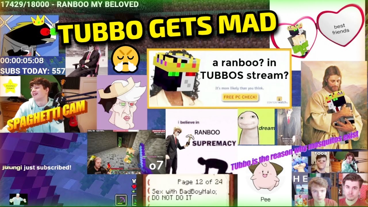 Ranboo Control Tubbo Overlay Stream 😤🤣 (Dream SMP)
