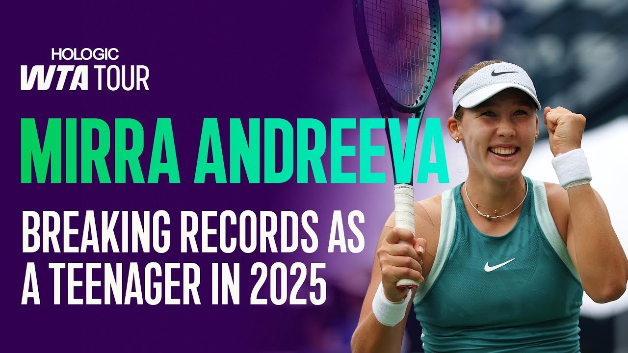 The Youngest WTA 1000 Champion Mirra Andreeva's Best Shots from Her Record-Breaking 2025 Season 🌟