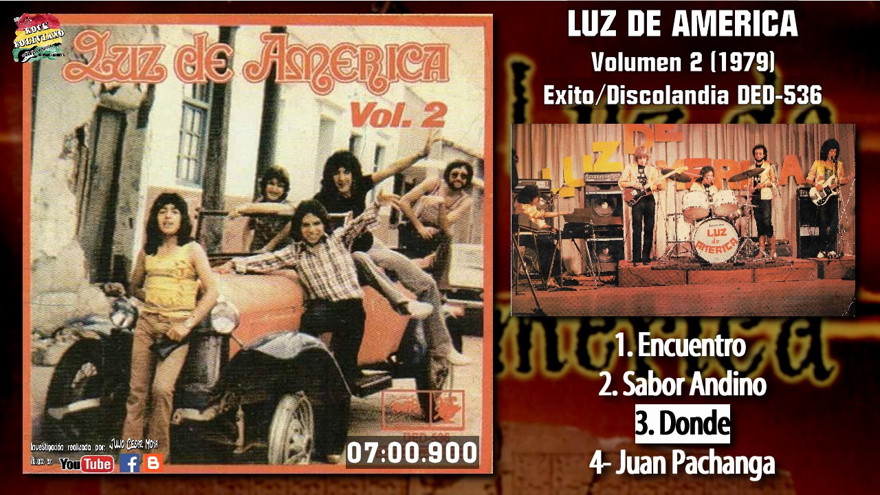 LUZ DE AMERICA. Volumen 2 (1979) Disco Completo