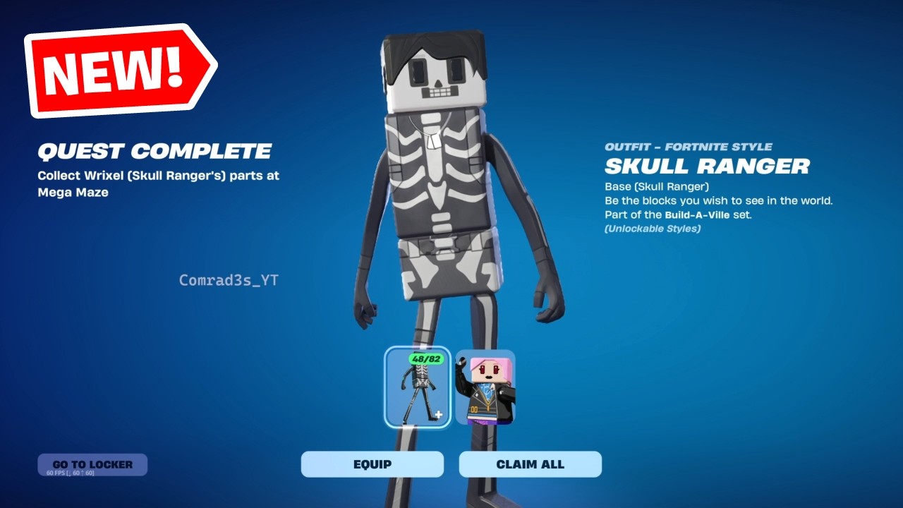 How to EASILY Collect Wrixel (Skull Ranger's) parts at Mega Maze Fortnite