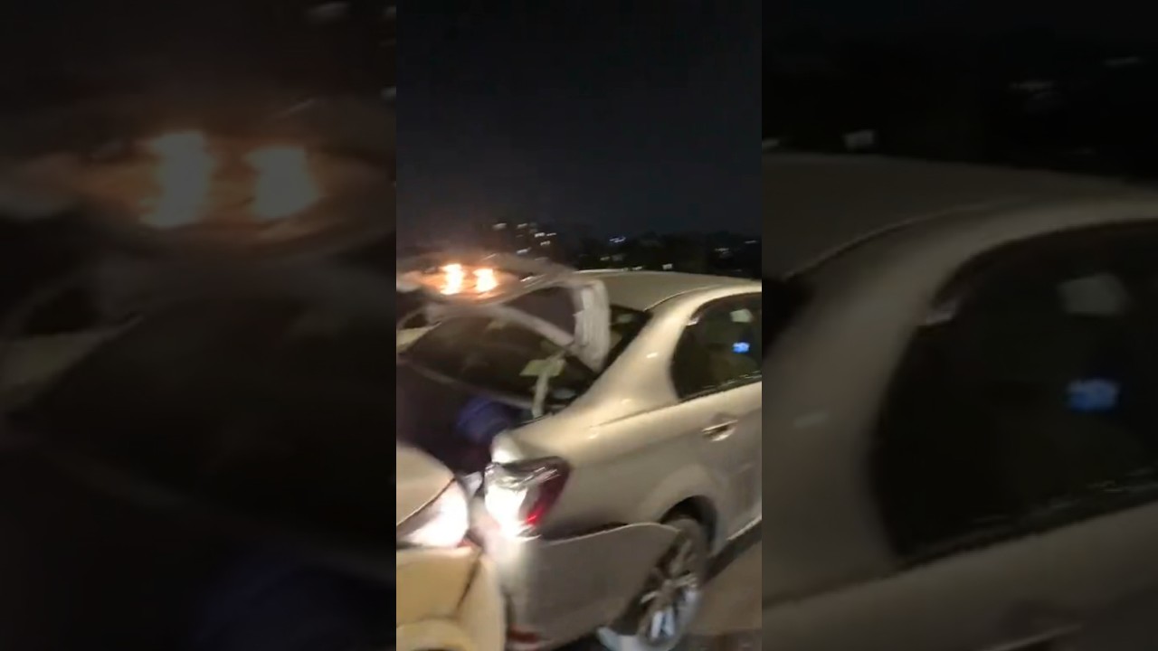 Fast accident dhaka elevated expressway | accident in elavated expressway in Bangladesh #shorts