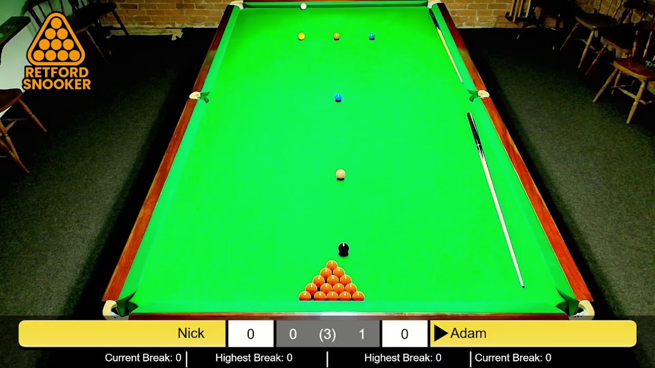 Snooker: Nick vs Adam – 24 February 26, 13:08