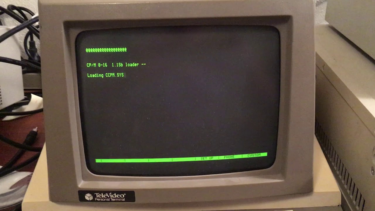 CompuPro System 816 running both Concurrent DOS 3.1 and Z80 CP/M