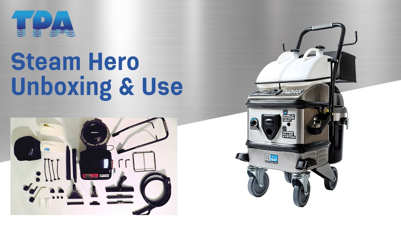 Steam Hero unboxing and setup guide professional steam cleaner