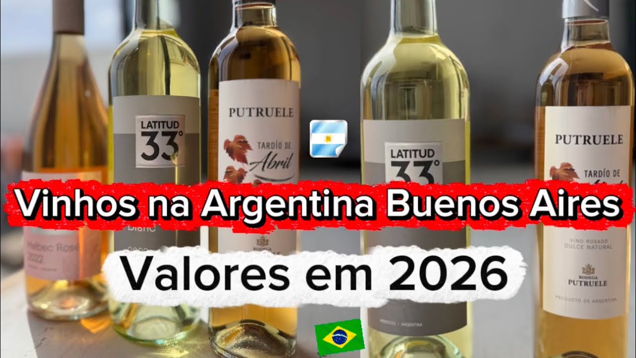 Preços REAIS de vinho na Argentina Buenos Aires (2026) — vale a pena? 🇦🇷🍇 