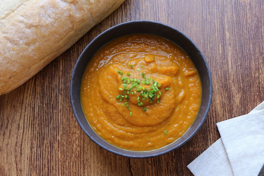 Roasted Autumn Vegetable Soup | The Buddhist Chef