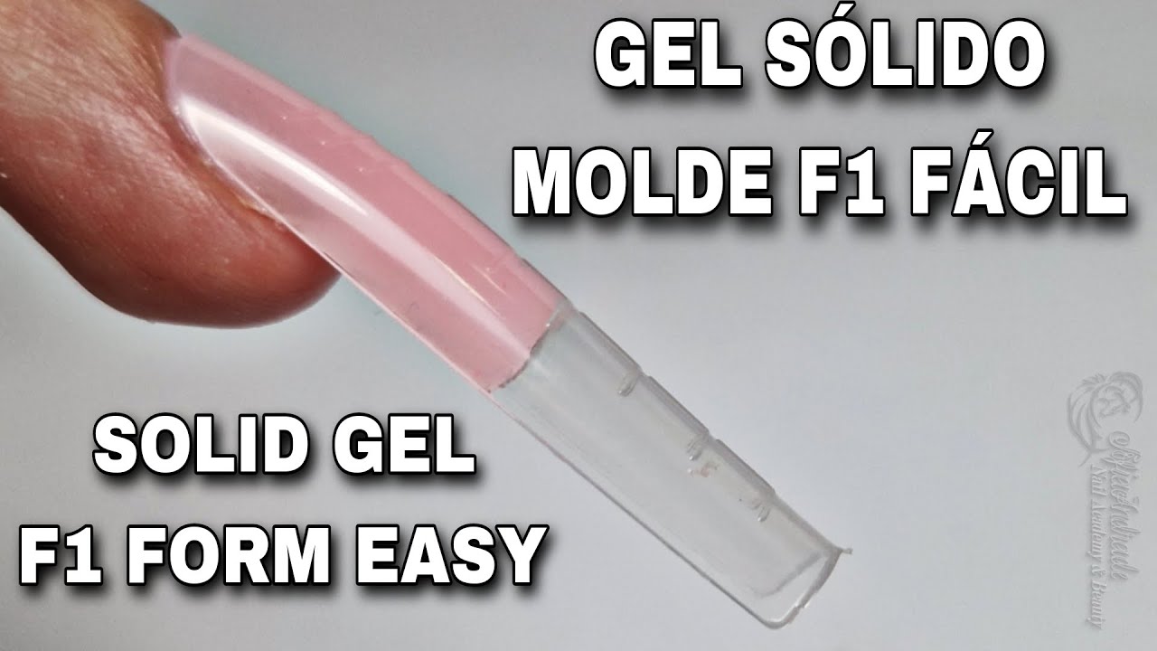 Gel solido no Molde F1 MUITO FACIL solid gel F1 Forms/dual forms very easy