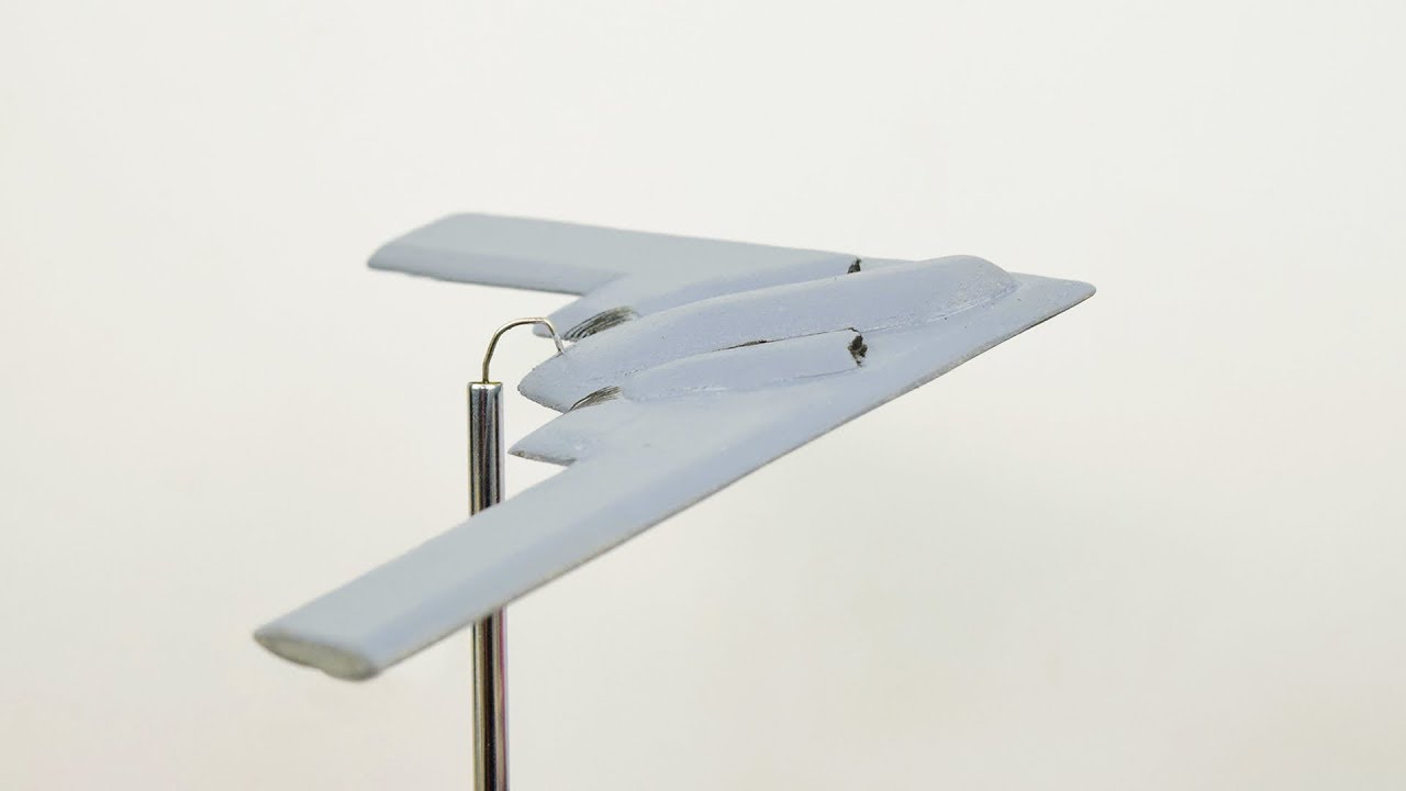 how to make a woodiness B-2 bomber model Balance bird