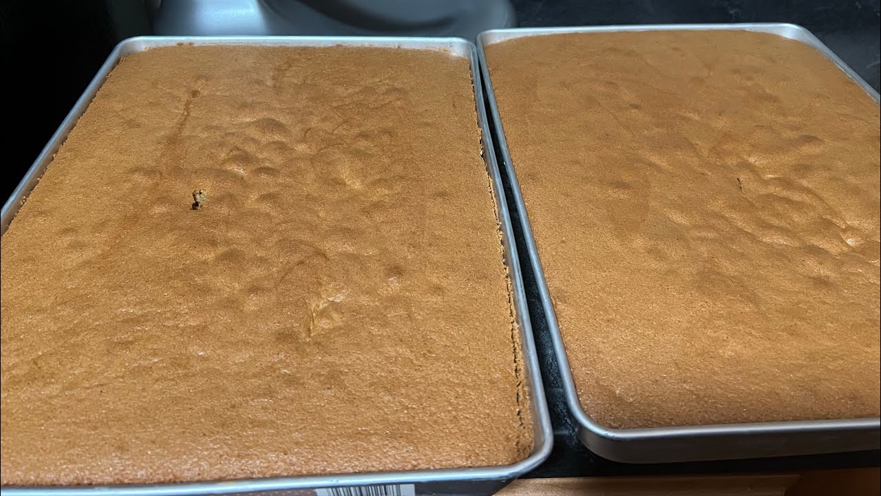 Pan esponja sabor Moka media plancha para pasteles tres leches