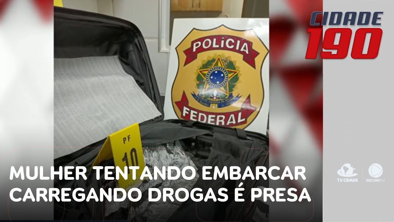 Mulher tentando embarcar carregando drogas é presa no aeroporto de Fortaleza | Cidade 190