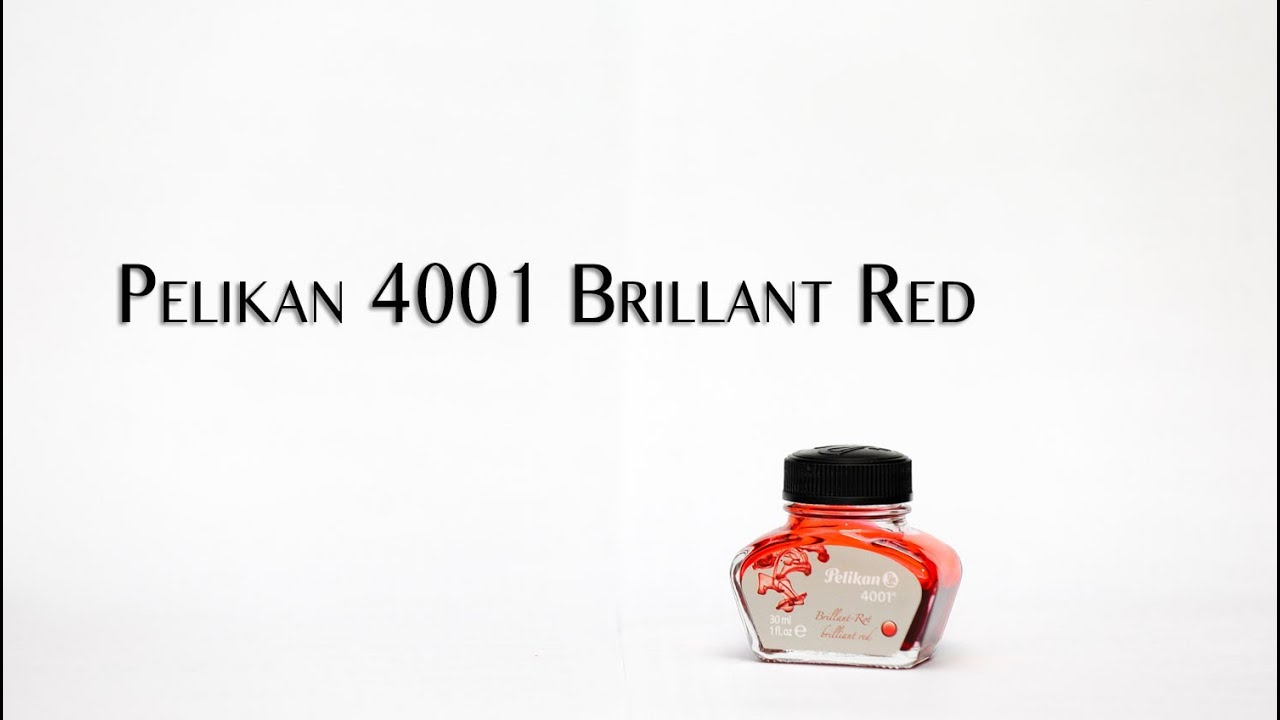 inchiostro Pelikan 4001 rosso recensione  - inks test review