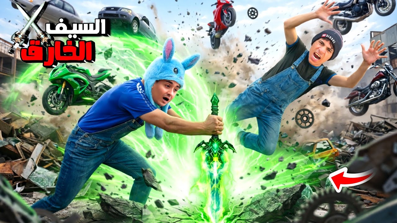 لما اخوك الصغير يلاقي سيف زورو الخارق في الزبالة ج3⚔️😂| محمد وعبده