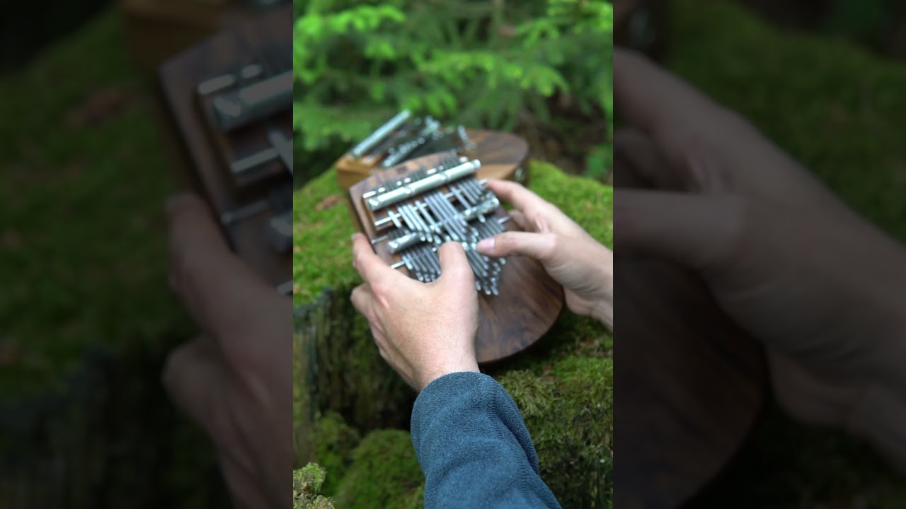 Auryn: chromatic kalimba. 33 clear tones, 2.5 octaves. Balanced design & sound respected by pros.