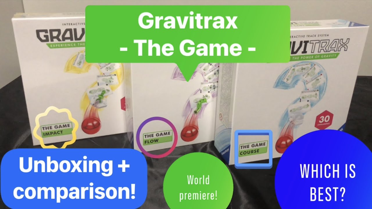 Gravitrax The Game: КУРС vs ПОТОК vs УДАР!! Распаковка + сравнение! Мировая премьера!!!