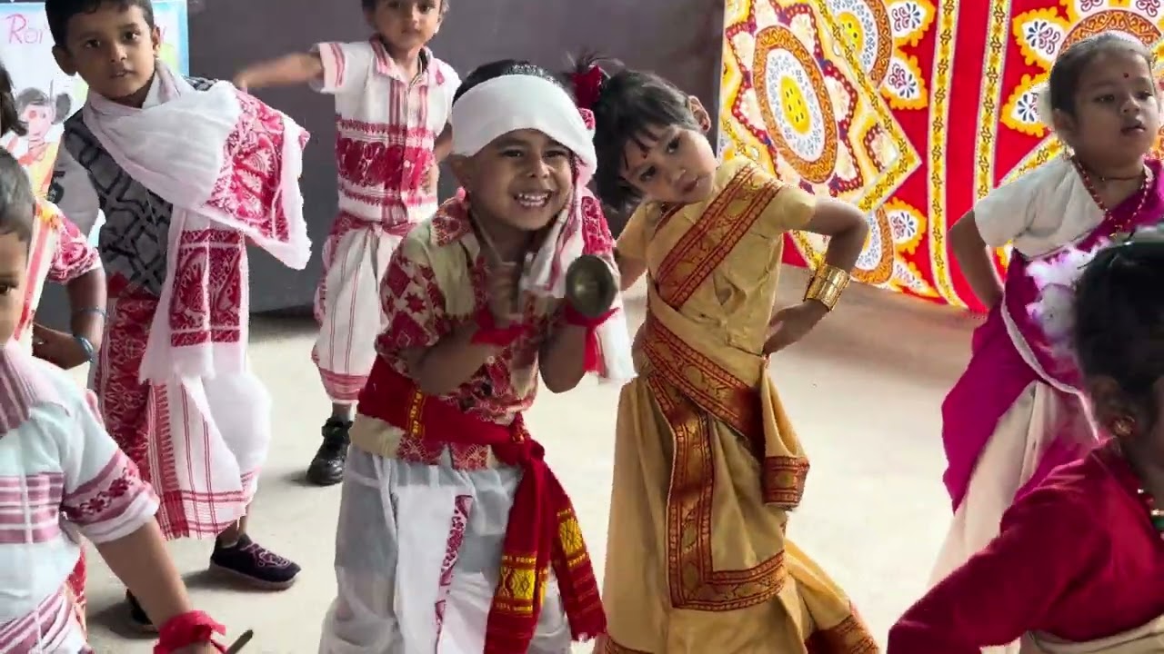 Pre Rongali Bihu at Kidzee Dharapur