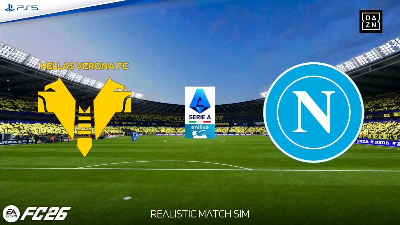 FC 26 | HELLAS VERONA - NAPOLI ⚽ Serie A 2025/26 - Giornata 27 (Realistic Match Sim)