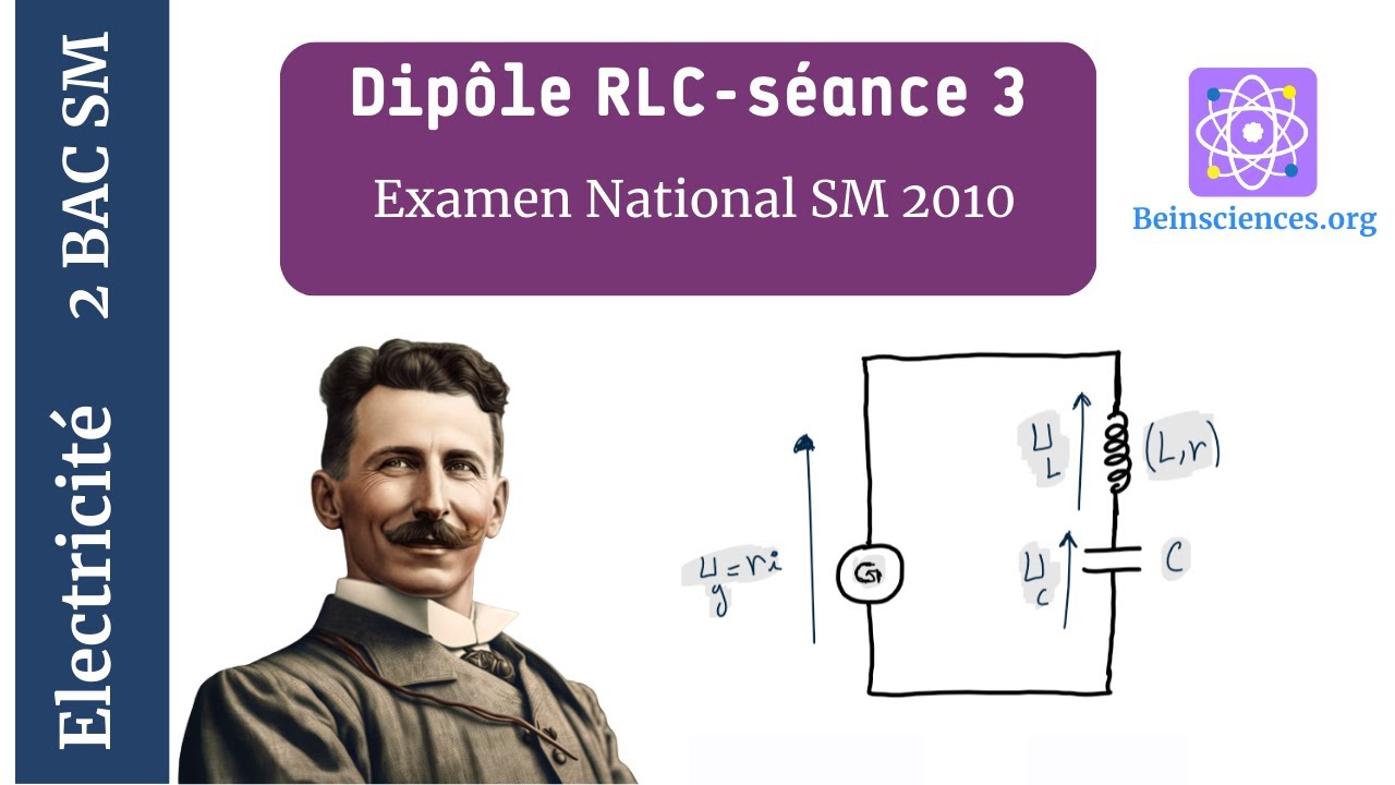 2Bac SM BIOF|  Électricité -Dipôle RLC- Séance 3 : Examen National Physique SM 2010 Normale