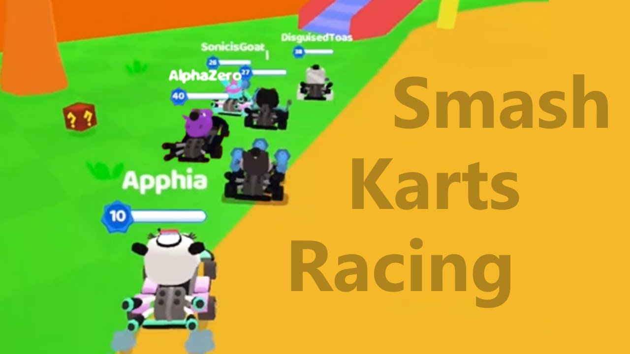 Racing in Smash Karts