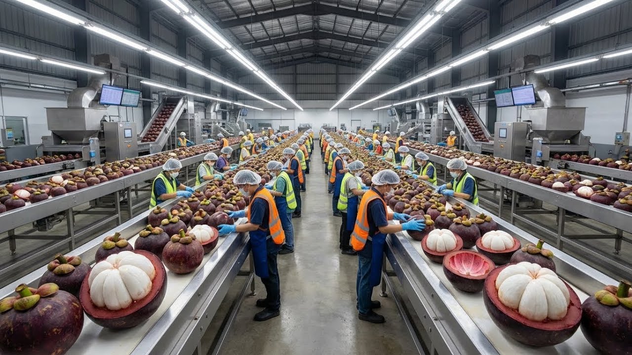 “Inside a Modern Mangosteen Factory From Premium Orchard Harvest to Candy & Juice Production Full Pr