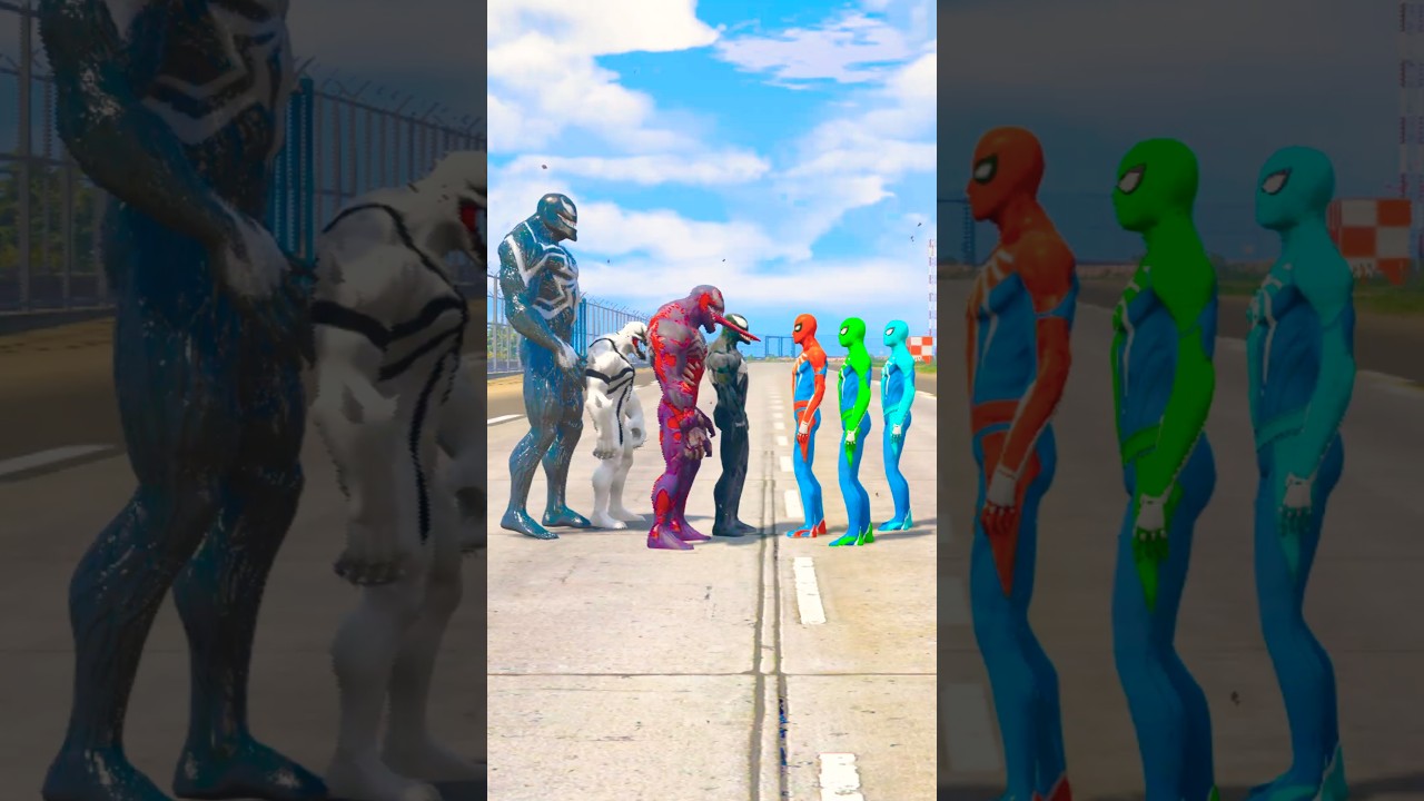 RANDOM MCU SPIDERMAN VS RANDOM MCU CAPTAIN VENOM BATTLE #05 #shorts​​​