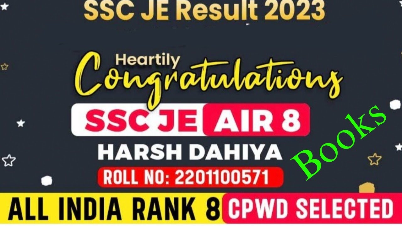 Ssc Je Books civil engineering from AIR 8 in SSC Je for top exam booklist how to study sscje civil
