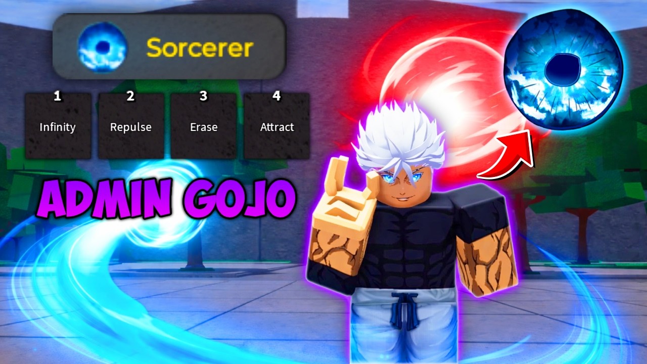 ADMIN GOJO Gameplay in Ranked || The Strongest Battlegrounds
