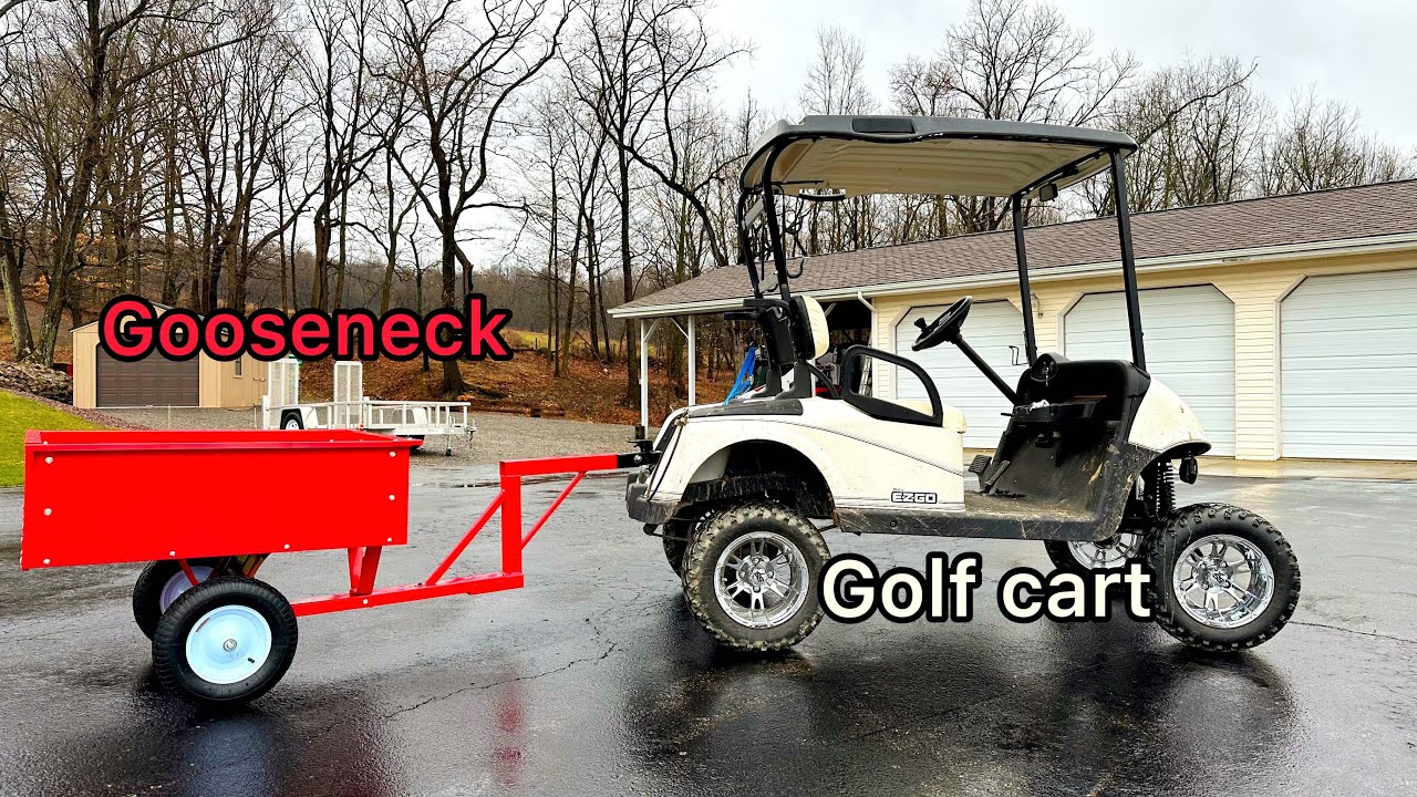 CUSTOM - Harbor Freight - GOOSENECK - Golf Cart - TRAILER