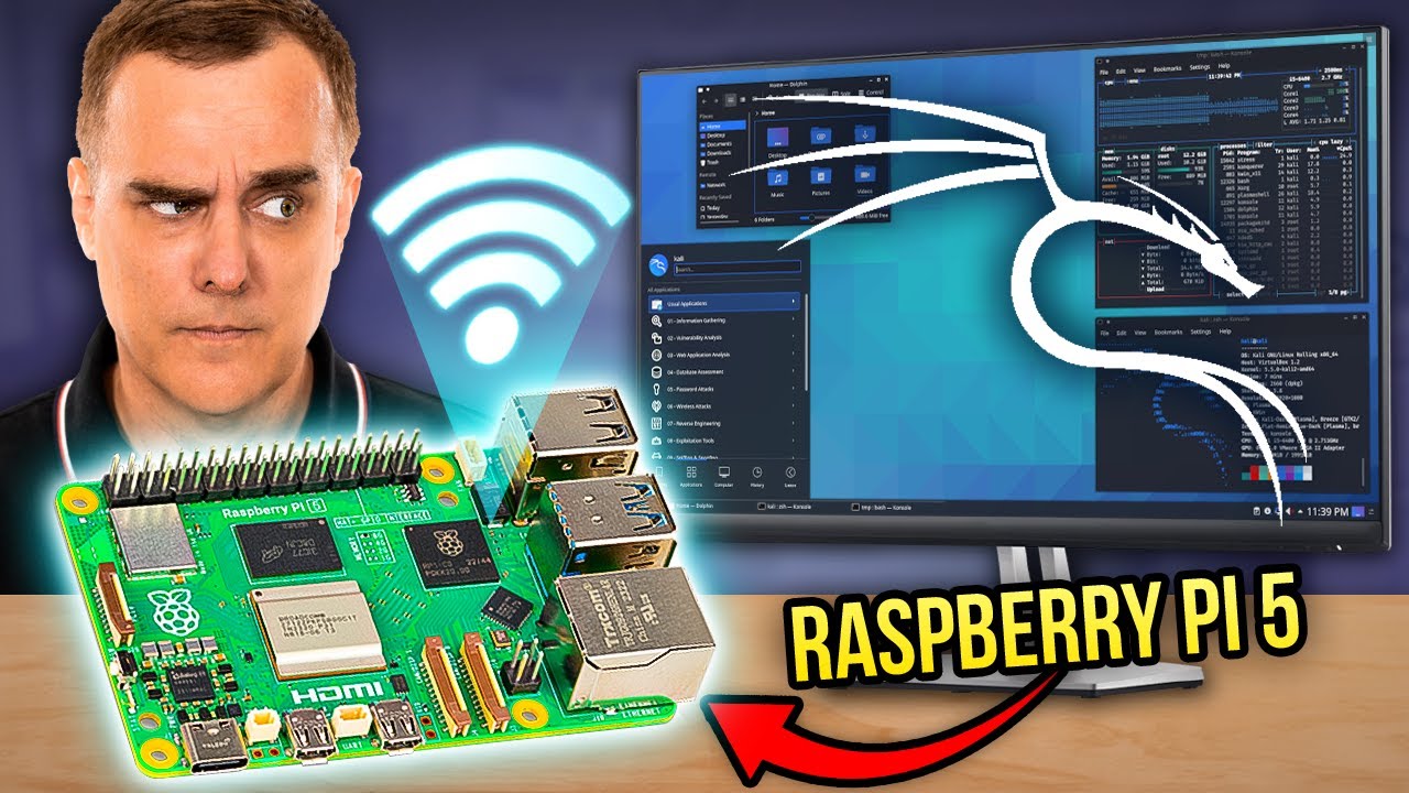 Установка Raspberry Pi 5 Kali Linux за 10 минут (со взломом WiFi)