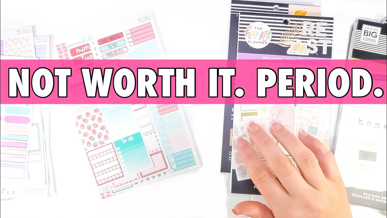 STOP Wasting Money on Planner Stickers! Planner Kate vs. Happy Planner Price Breakdown