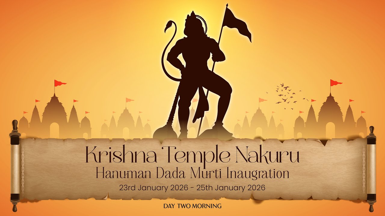 Hanuman Dada Murti Inauguration - Day 2 - Morning | Krishna Temple Nakuru, Kenya | 24 January 2026
