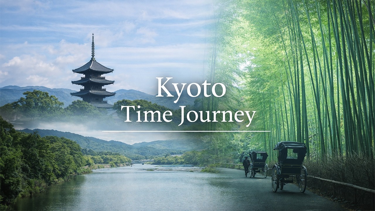 Kyoto Time Journey | From Toji to Arashiyama Bamboo Grove | Jazz Ambient POV Drive