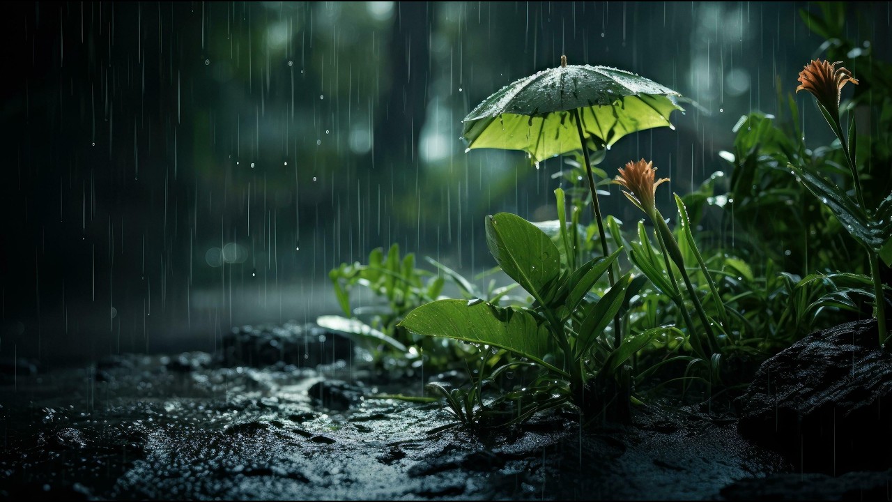 Rain fall for sleep and relaxation- Blank Screen