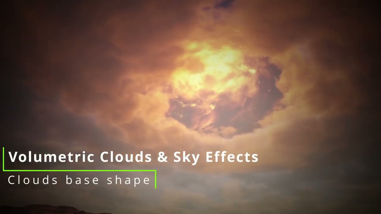 Volumetric Clouds & Sky effects Part01 : Clouds Base Shape